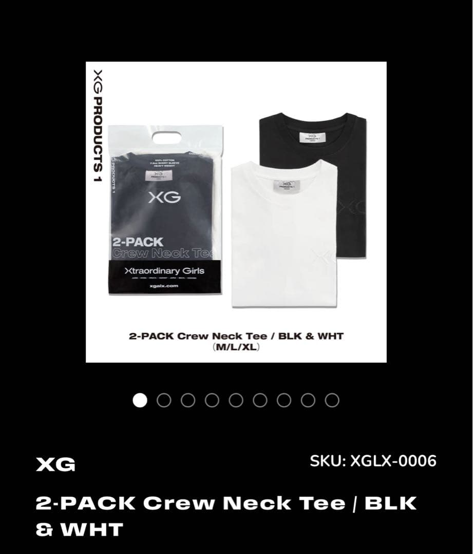 XG グッズ　Tシャツ