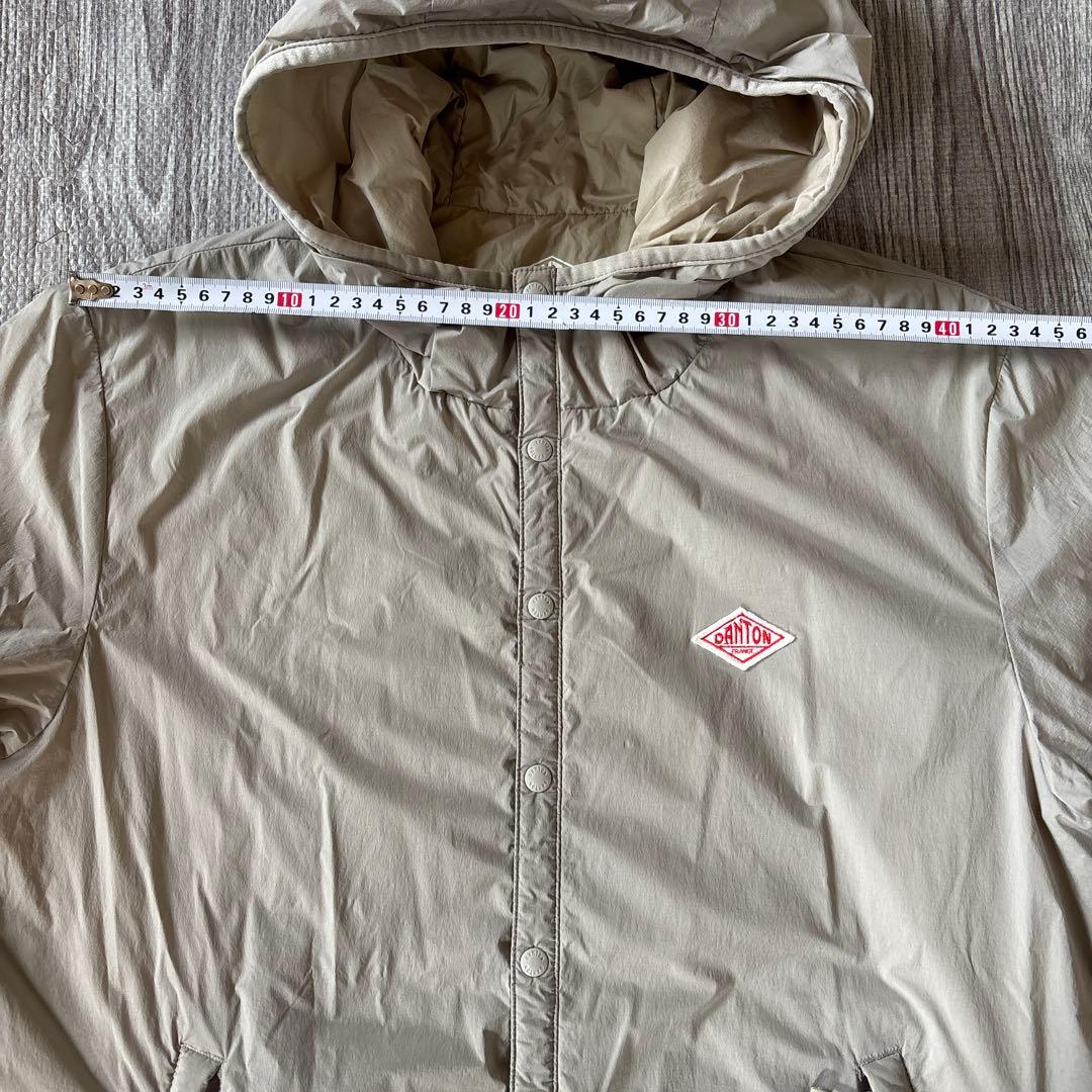 週末限定価格　DANTON インサレーションフードジャケット　42 トープ　旧型