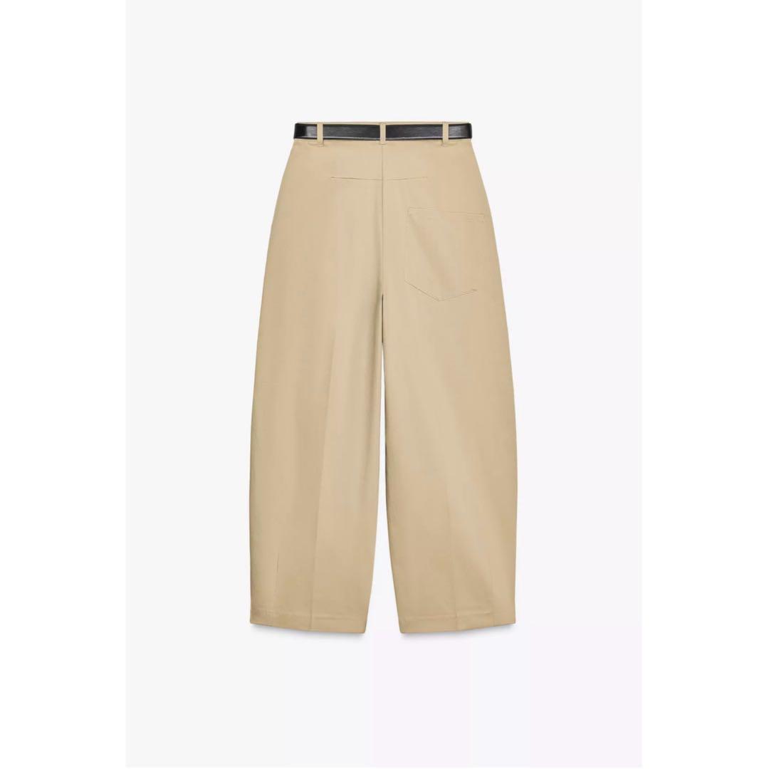 ZARA ザラ ベルト付きワイドパンツ チノパン