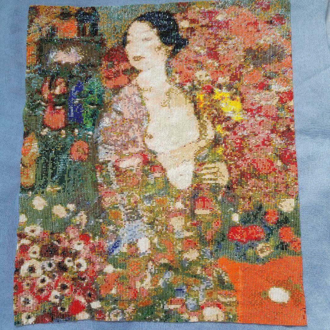 クリムト「踊り子」　ビーズ織りアート ハンドメイド
