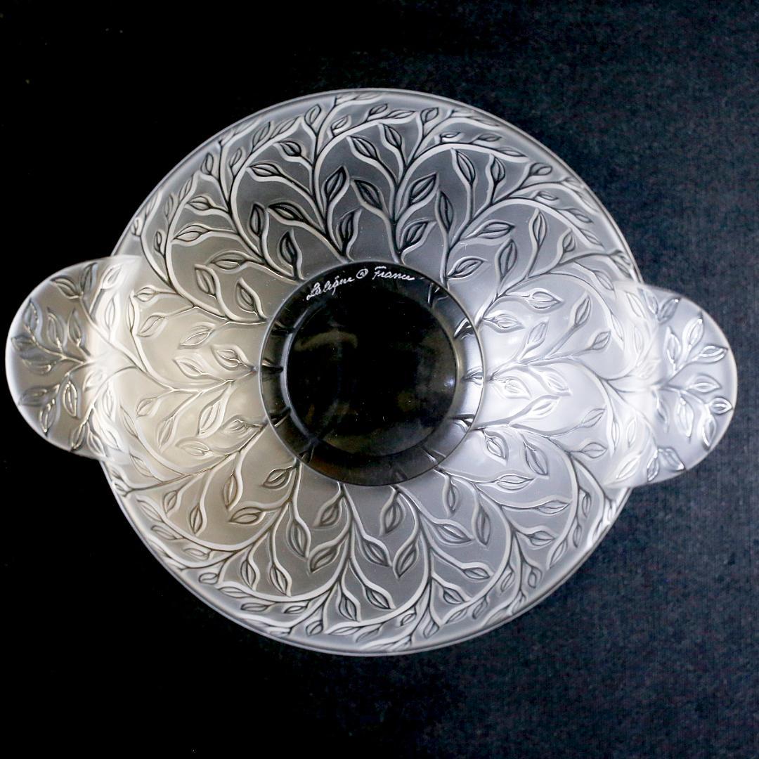 【極美品 送料込】ラリック クリスタル ボウル シェブレフォイユ LALIQUE