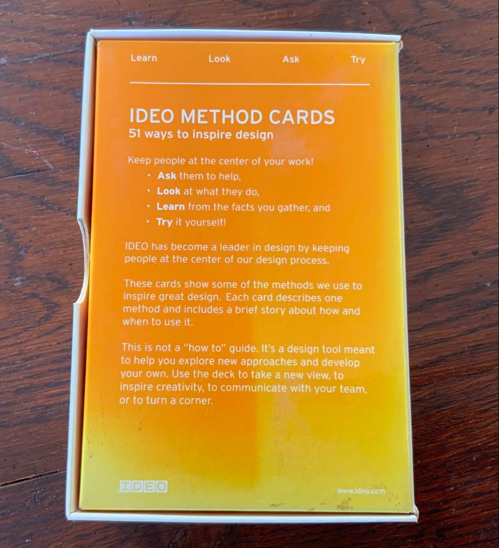IDEO METHOD CARDS 51のデザインインスピレーション
