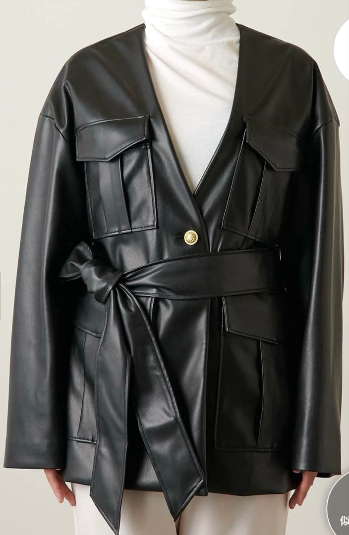 Whim Gazette(ウィム ガゼット)エコレザーブルゾン¥53,900