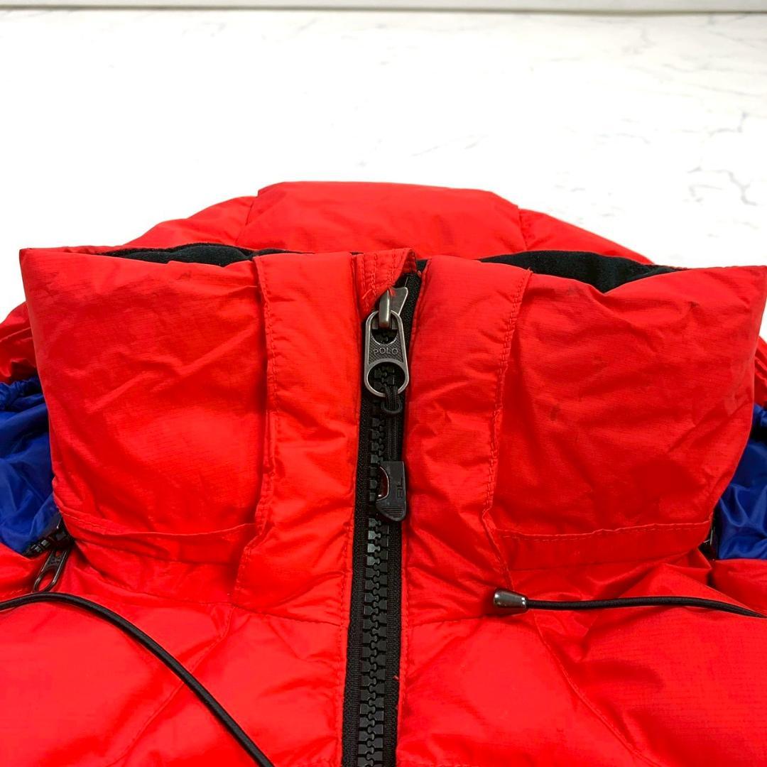 ポロラルフローレン ダウンベスト ビッグポニー刺繍 レッド XS　E021