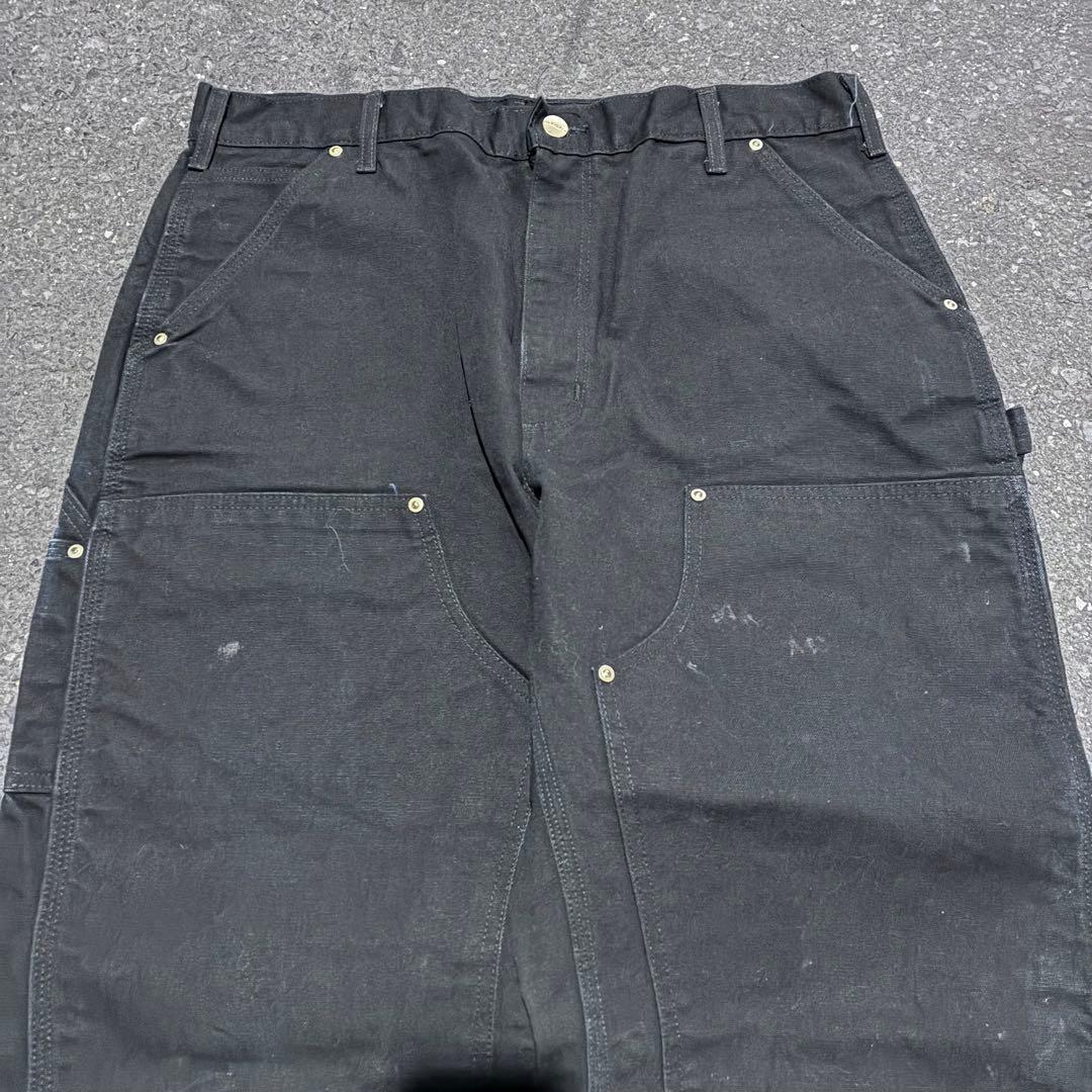 Carhartt ブラック ダブルニー ペインターパンツ USA製