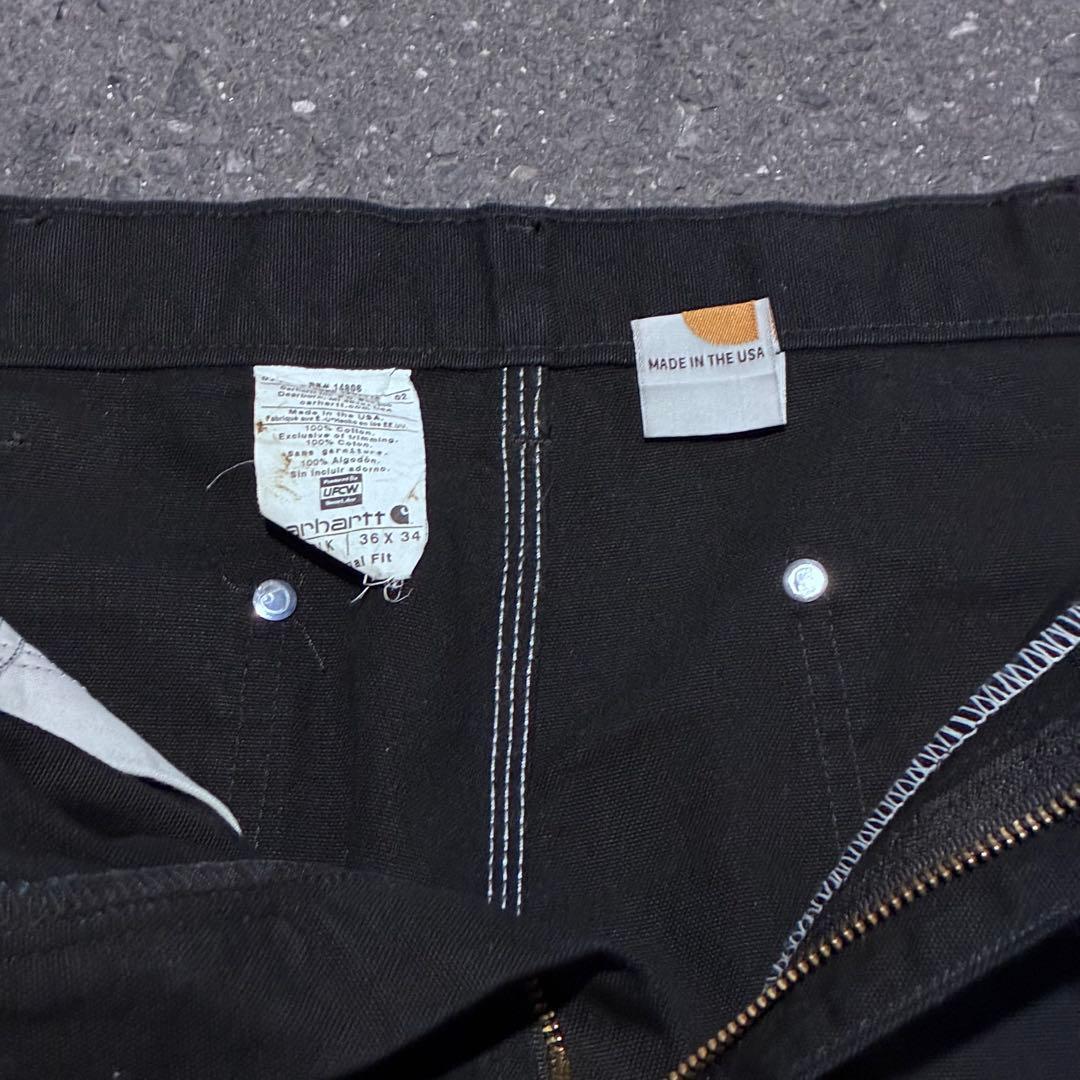 Carhartt ブラック ダブルニー ペインターパンツ USA製