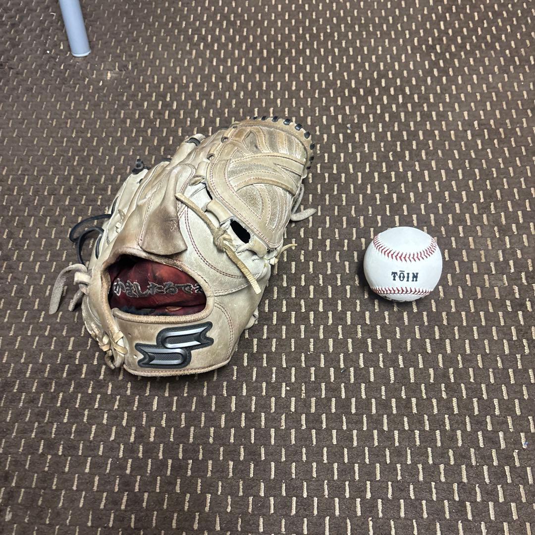 SSK キャメル　レザー 硬式野球投手用グローブ