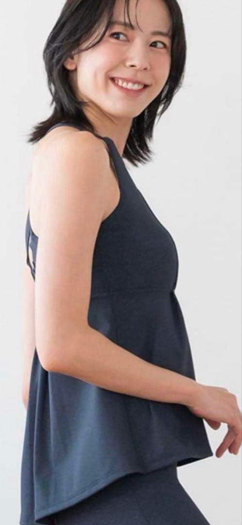 SUKALAデニムクロスタンクトップ、デニムスリットレギンス M 上下　値下げ