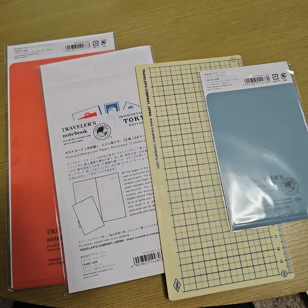 トラベラーズノート トラベラーズファクトリー クリアホルダー 10周年下敷き