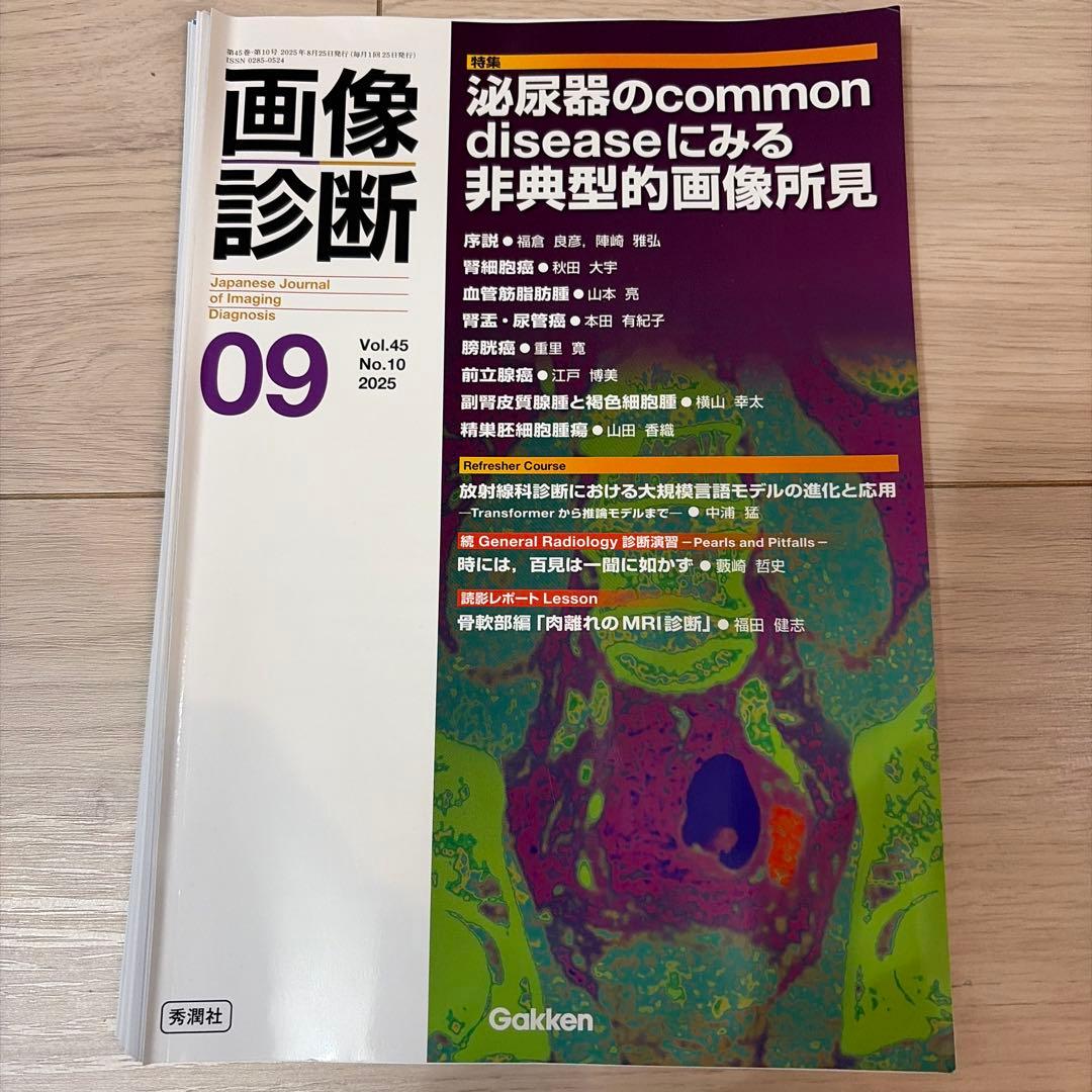【裁断済み】【バラ売り可】画像診断2025年　1,2,4〜11