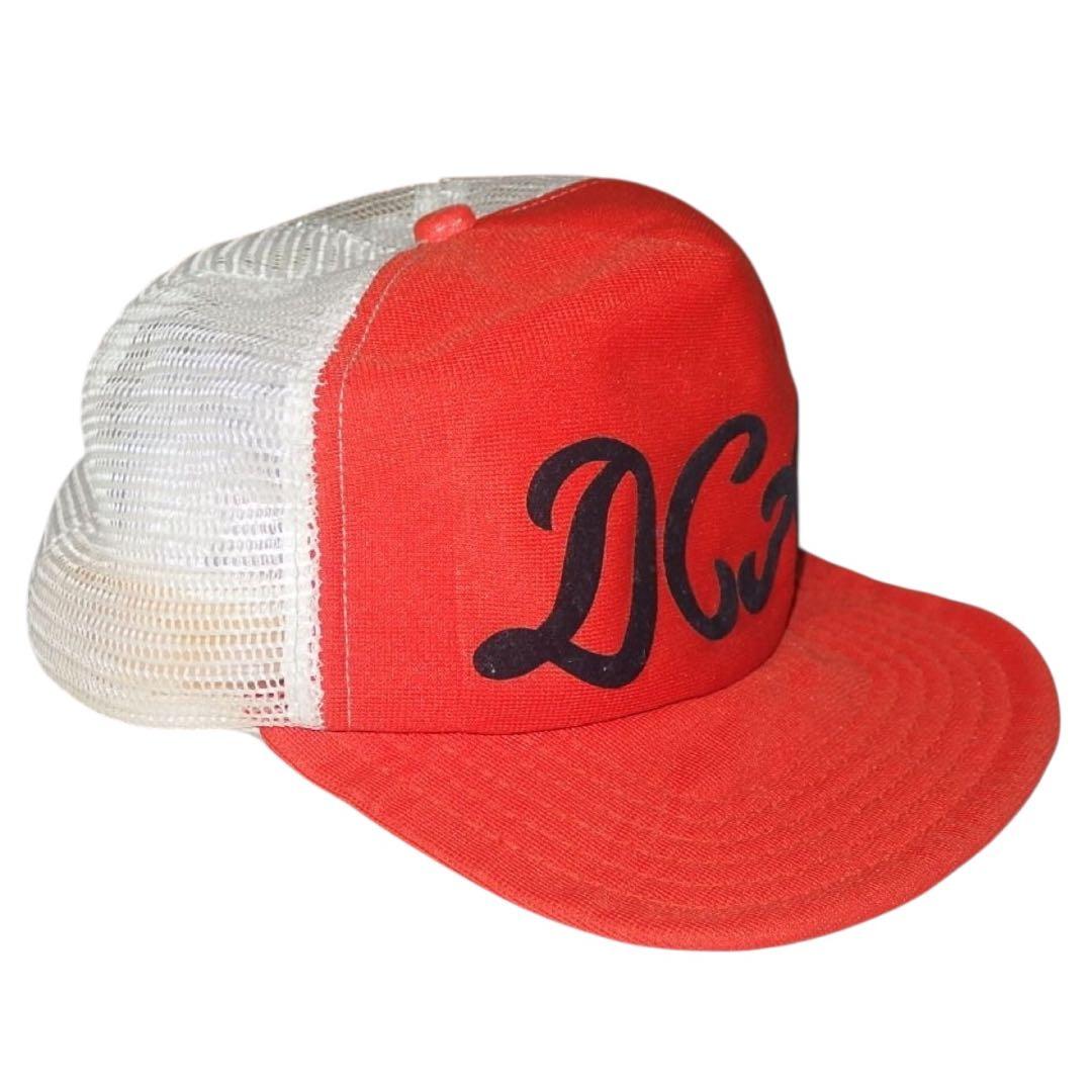 ▪️70s NEW ERA ビンテージ トラッカーキャップ オレンジ 白 緑 黒