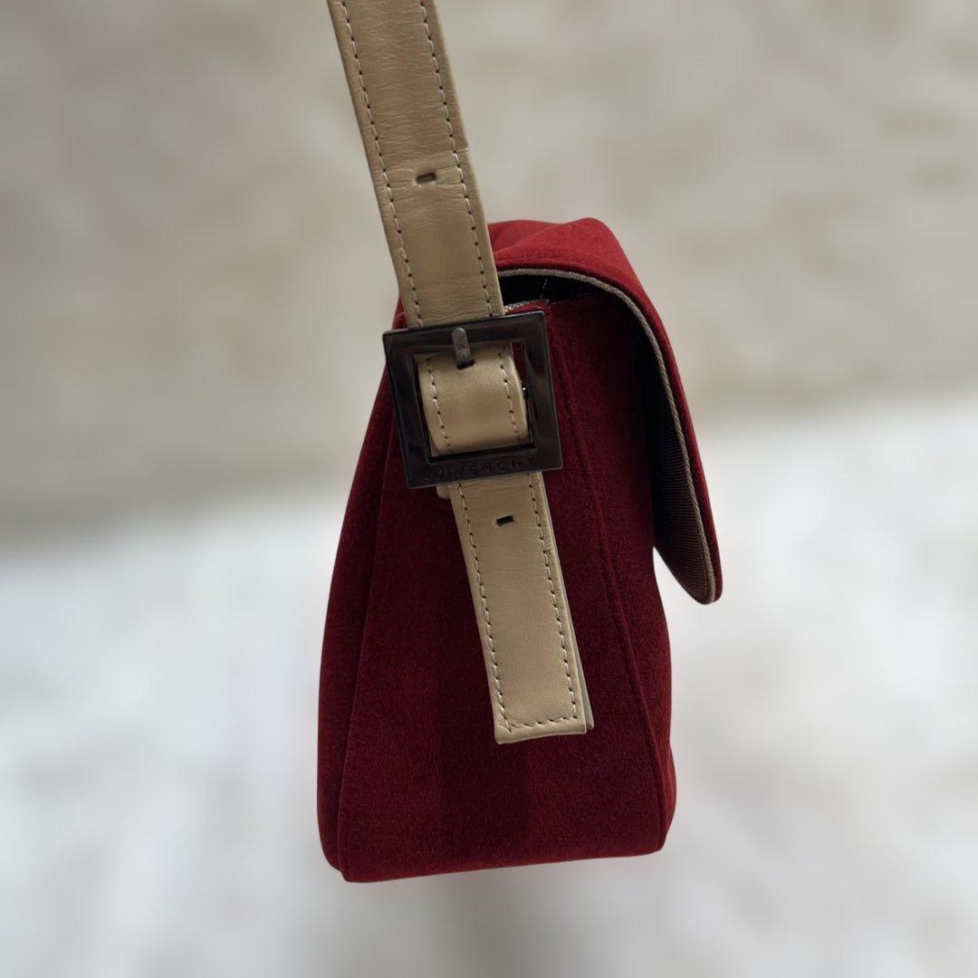 【極美品】ジバンシー　ハンドバッグ　スエード　ワインレッド　ショルダーバッグ