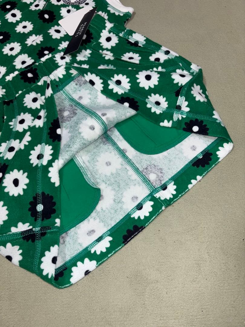 （新品）パーリーゲイツ、パイル地、花柄シリーズ、セットアップ、サイズ0