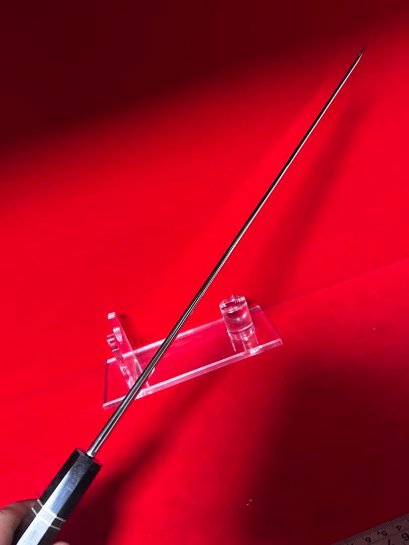 包丁　先丸　マグロ包丁　尺ニ　鏡面仕上げ　切味抜群　箱付　未使用品