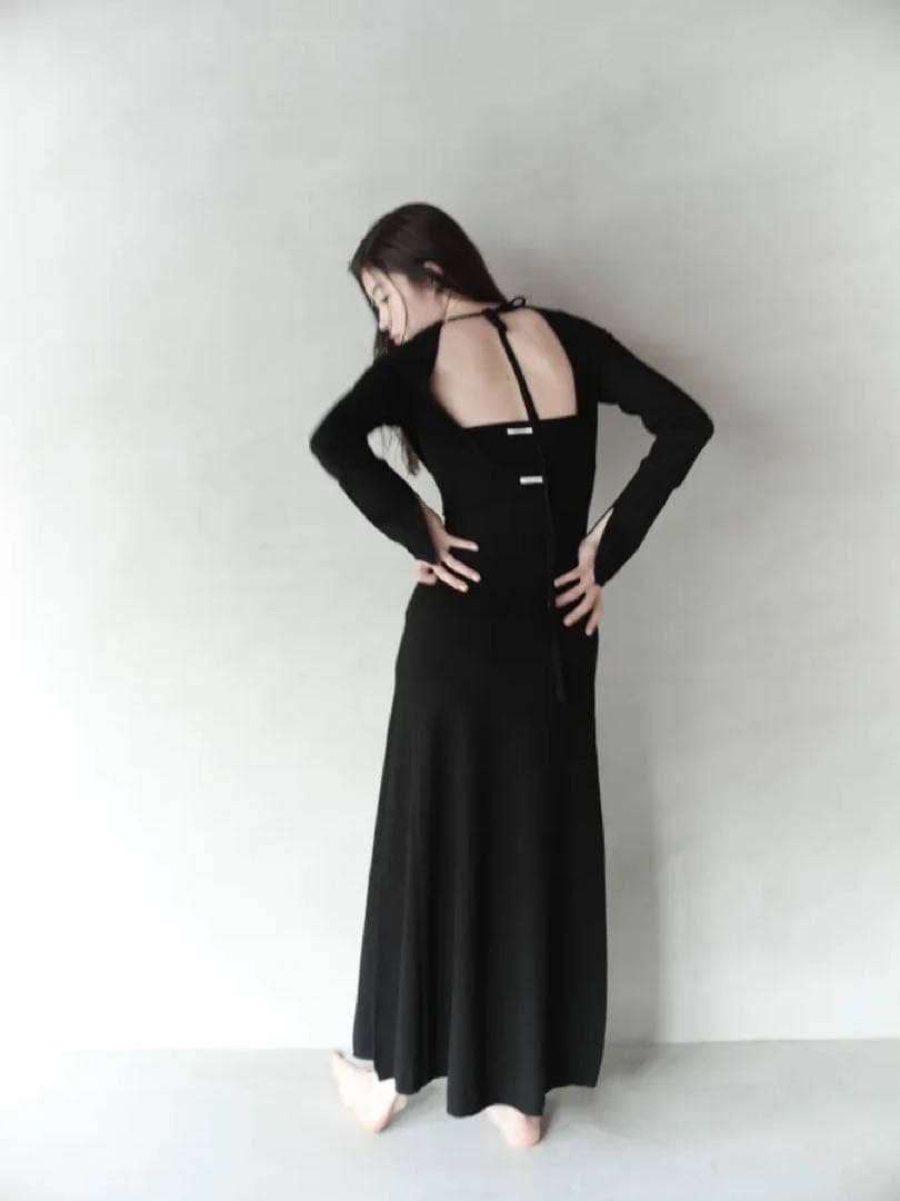 お値下げしました。ロザリームーン　新品 BASIC　レイヤードベアニットドレス