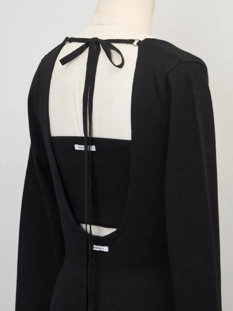 お値下げしました。ロザリームーン　新品 BASIC　レイヤードベアニットドレス