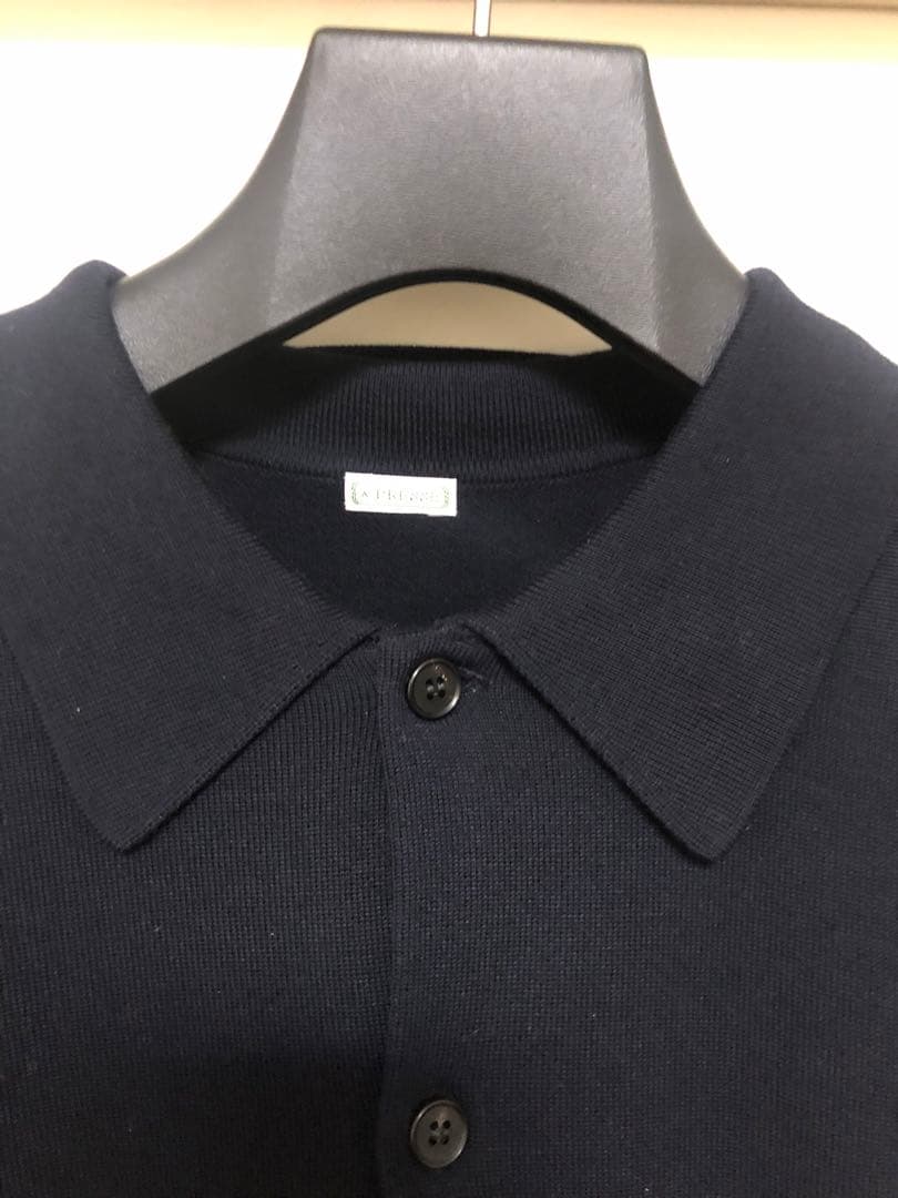 トップス 24AW A.PRESSE WOOL KNIT POLO CARDIGAN
