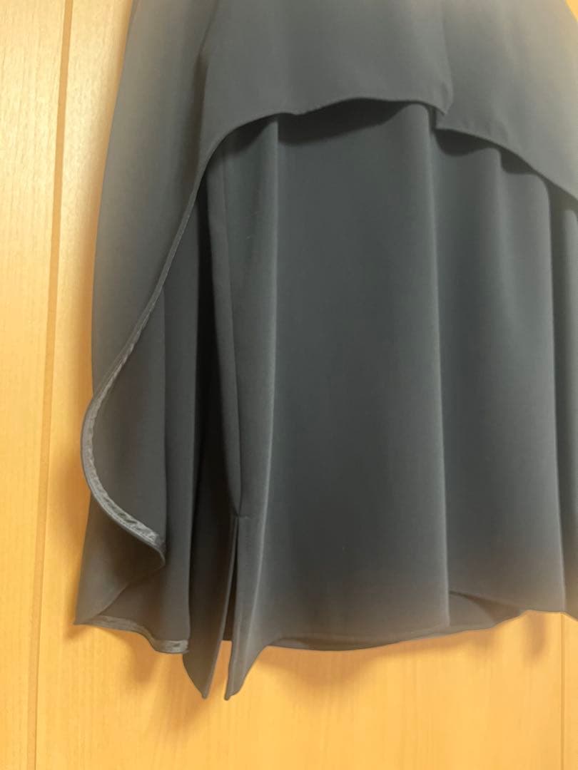 ANAYI コンパクトサテンケープブラウス38