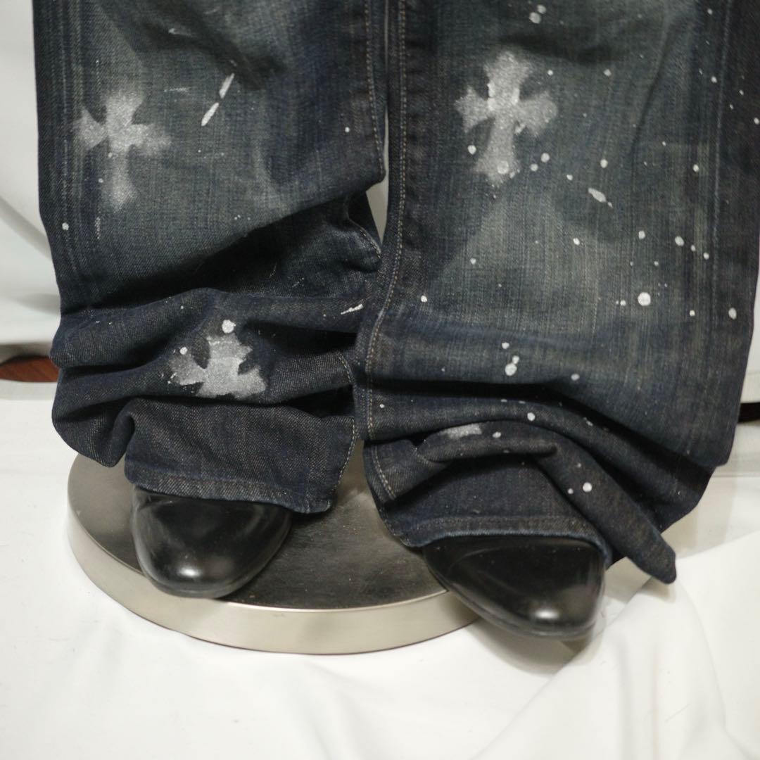 パンツ 2000's archive paint grunge denim pants