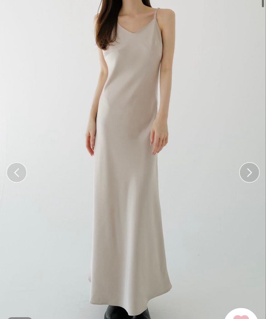 ワンピース maison celon satin cami long dress