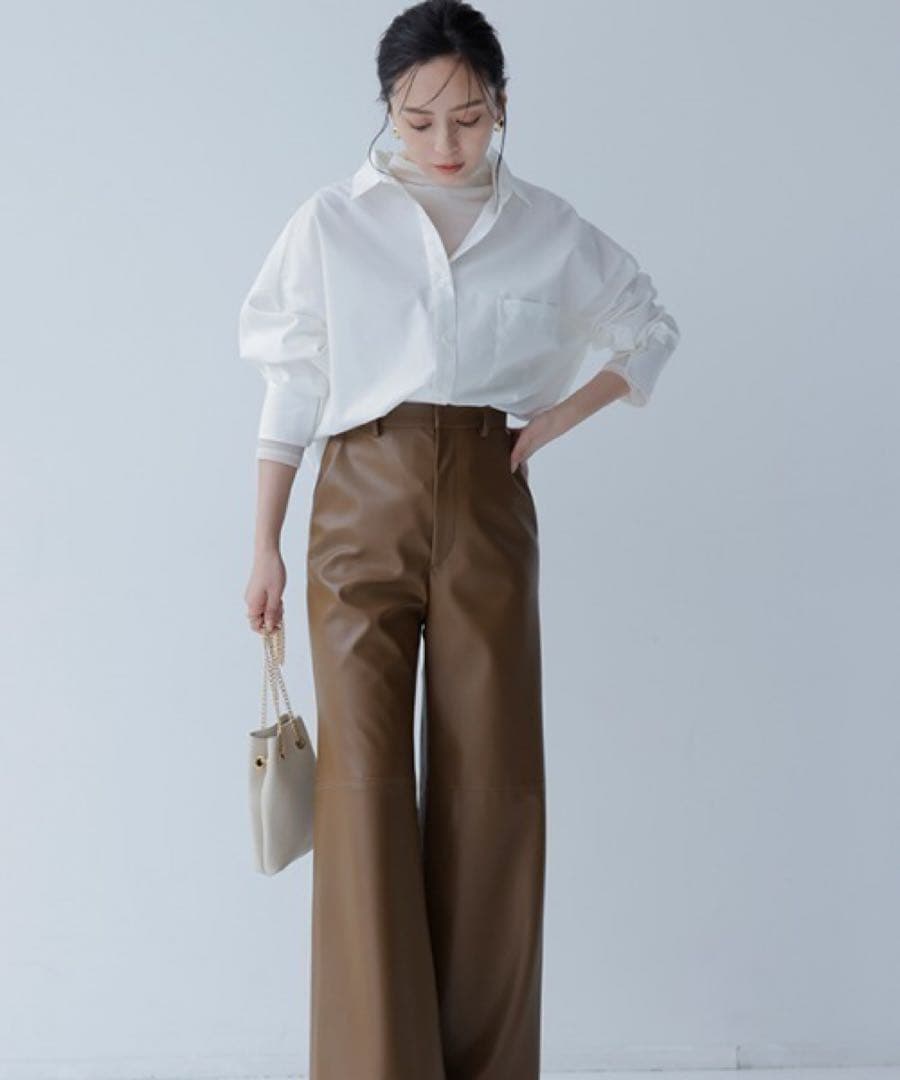 スタンダードシャツ ホワイト anuans アニュアンス