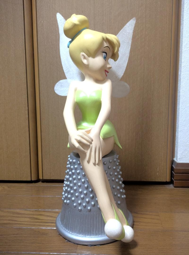 激レア！海外ティンカー・ベル 置物 約46cm 電源アダプター付き