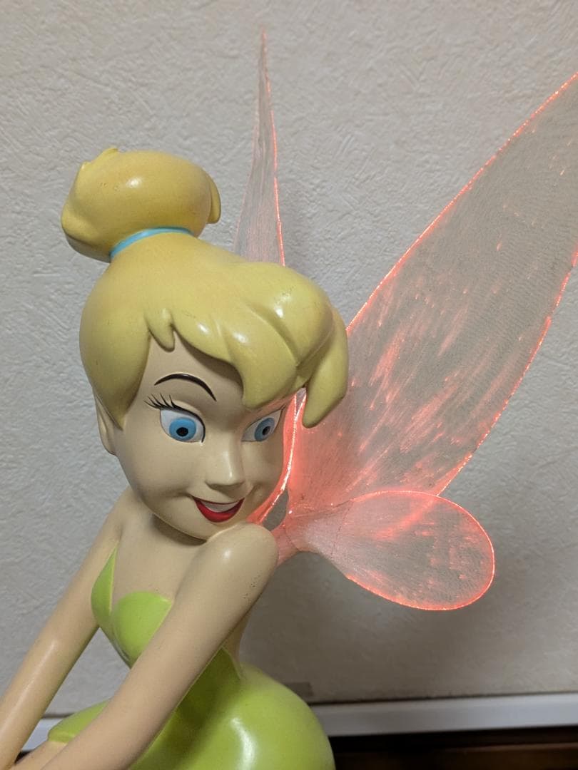 激レア！海外ティンカー・ベル 置物 約46cm 電源アダプター付き