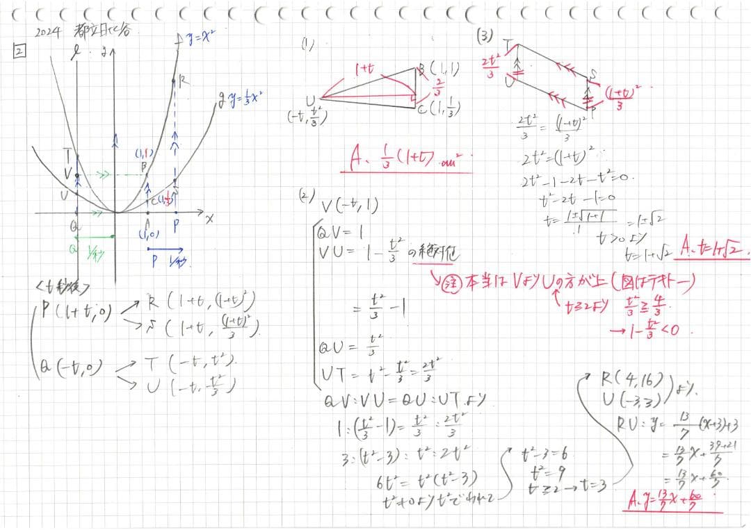 塾講師オリジナル数学解説自校作成10校(解説動画付)2018-24高校入試過去問