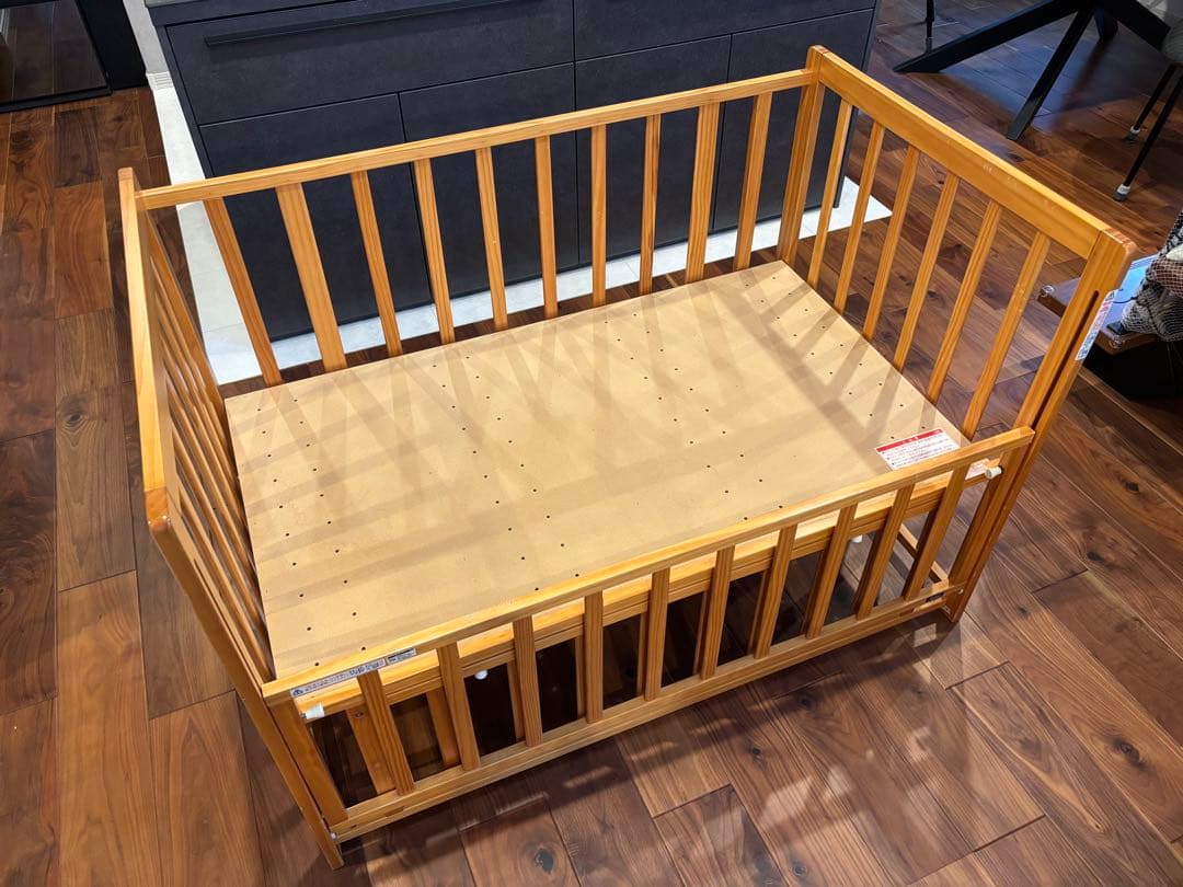 ［太郎］KATOJI 木製ベビーベッド