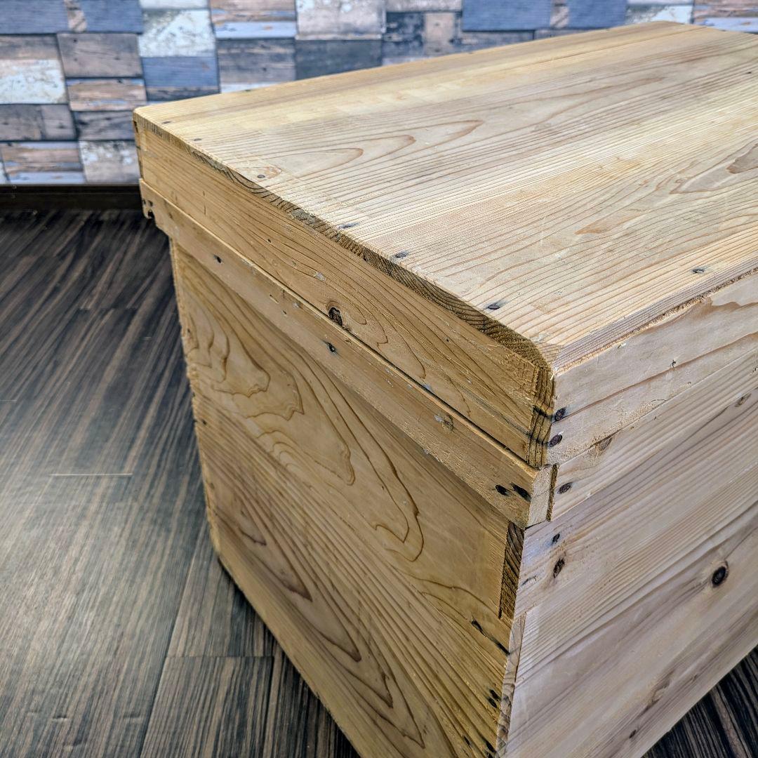 【ヴィンテージ】お茶箱 衣装ケース 道具入れ 大小 2個セット