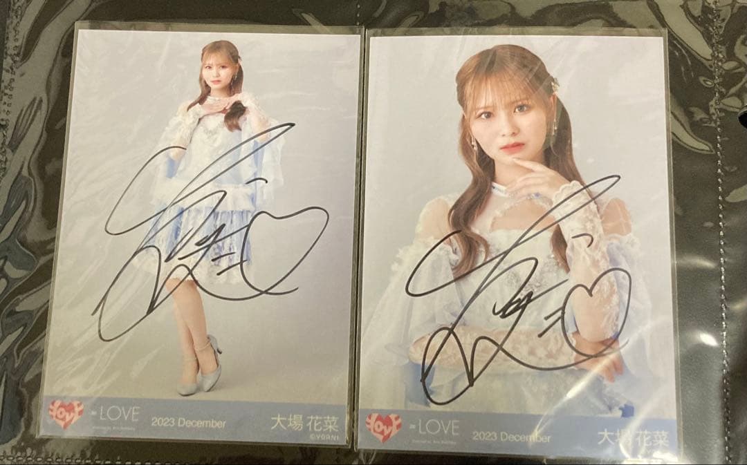 【※最終値下げ】=LOVE 大場花菜 直筆生写真 ラストノート