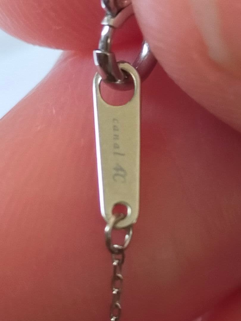 き*う様 Canal ４℃ K10ホワイトゴールド ネックレス ダイヤモンド