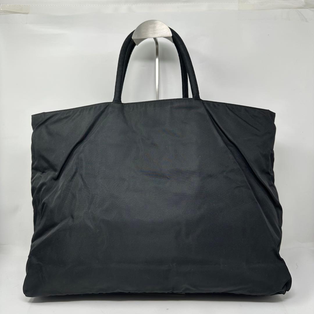 PRADA ビジネスバッグ 黒 大きめ　A4可　N2-8.5