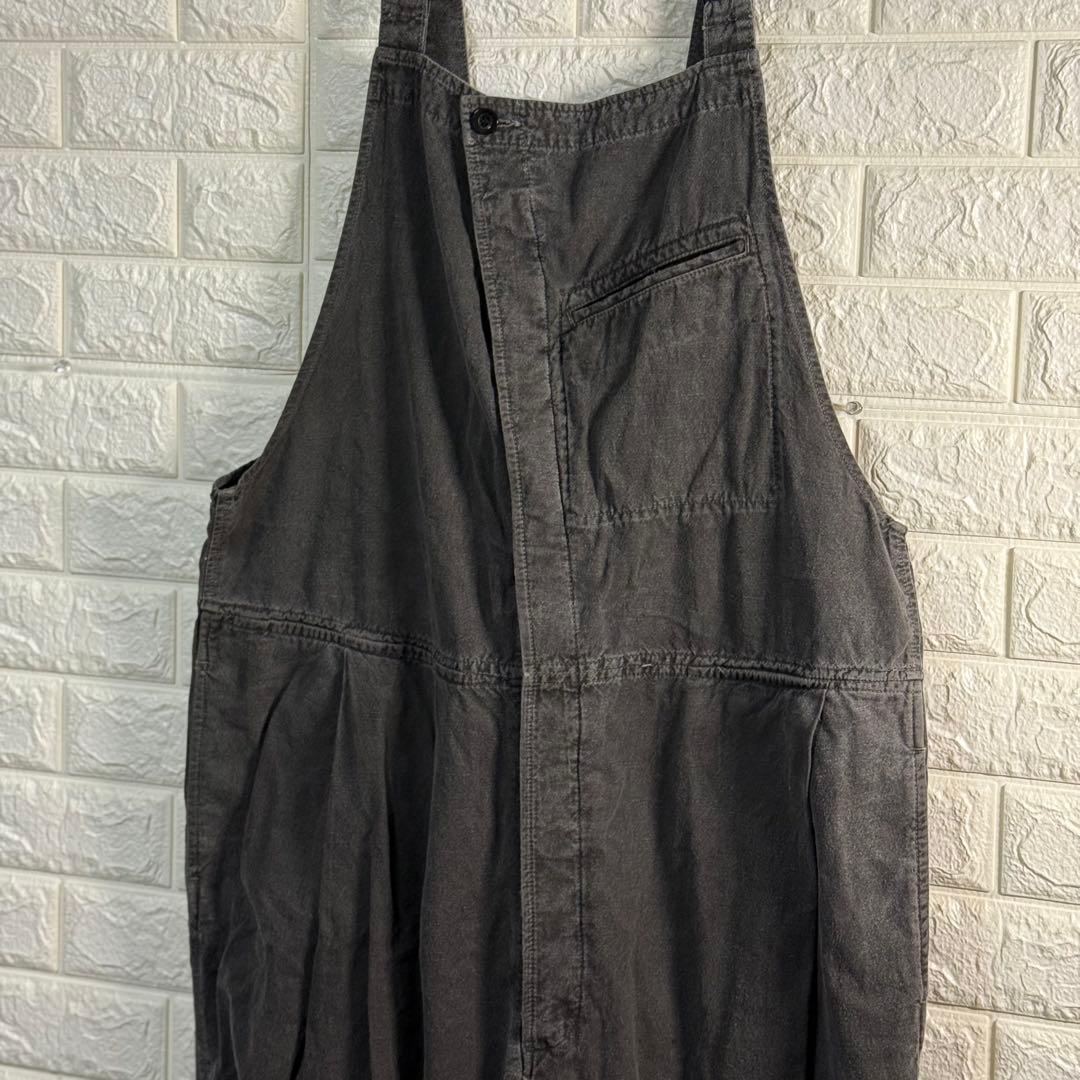 【OUTIL/ウティ】PANTALON SAIX オーバーオール チャコール