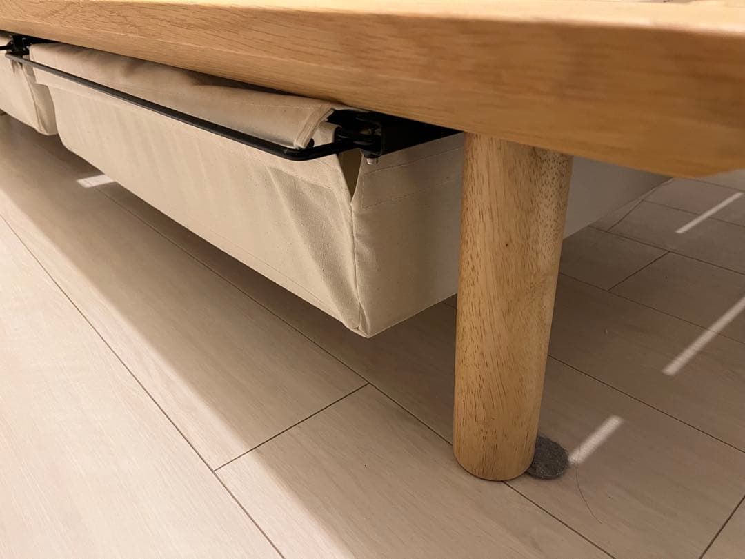 無印良品 ベッドフレーム 引き出し収納付き