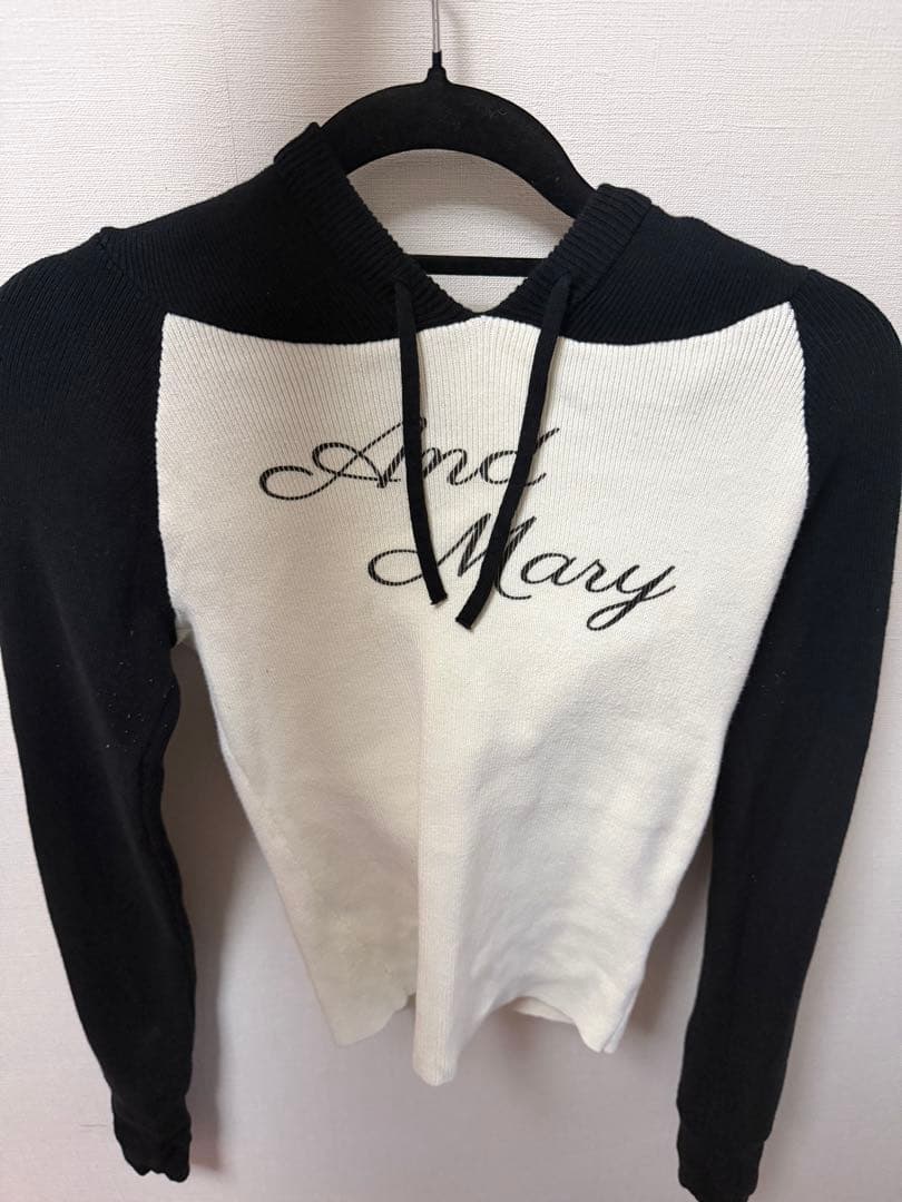 アンドマリー andmary Letter mary logo tops