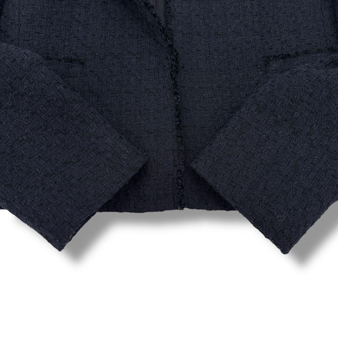 極美品】トゥモローランド ツイード スーツ セットアップ ノーカラージャケット