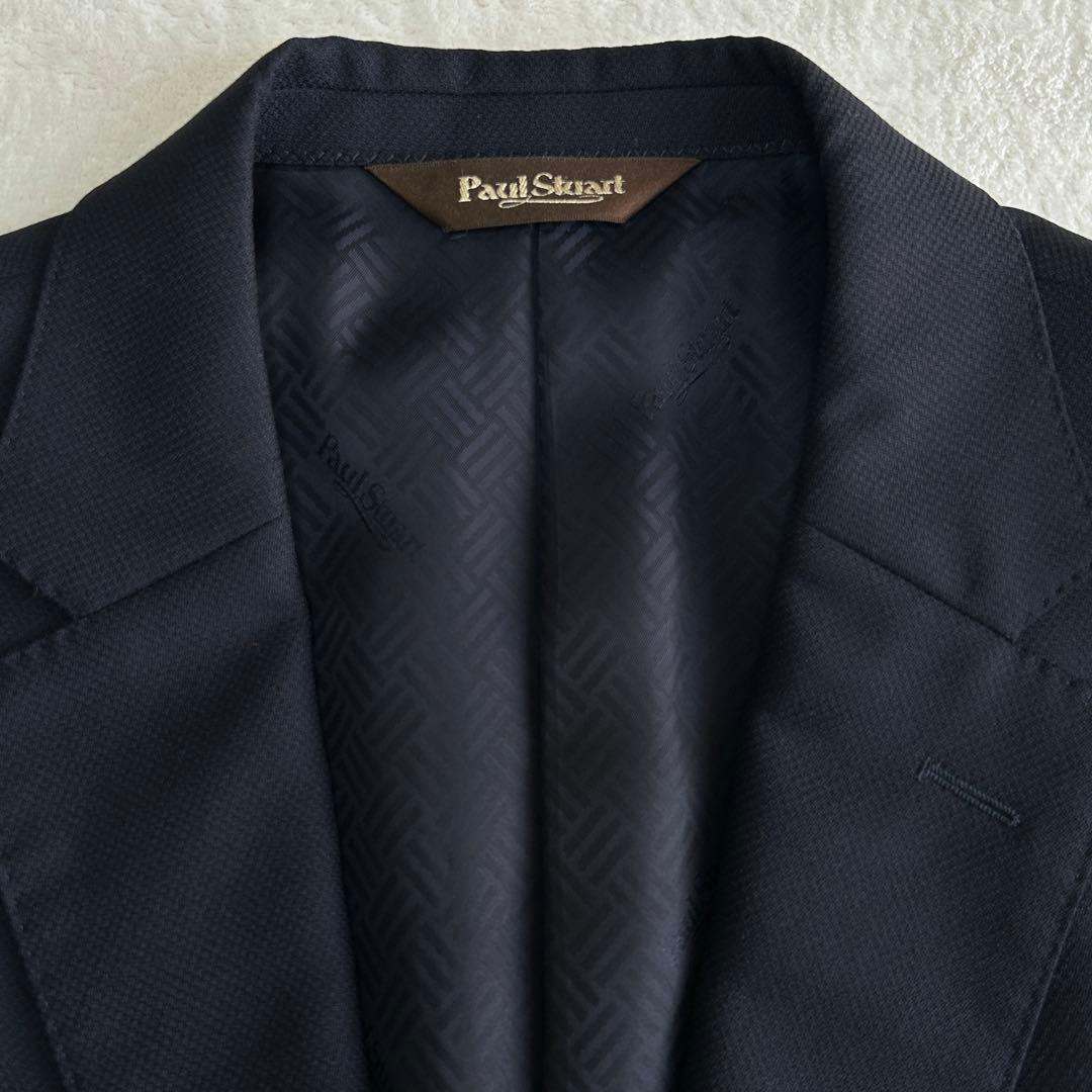 未使用級 ポールスチュアート ウール 銀ボタン 紺ブレザー 46Lジャケット