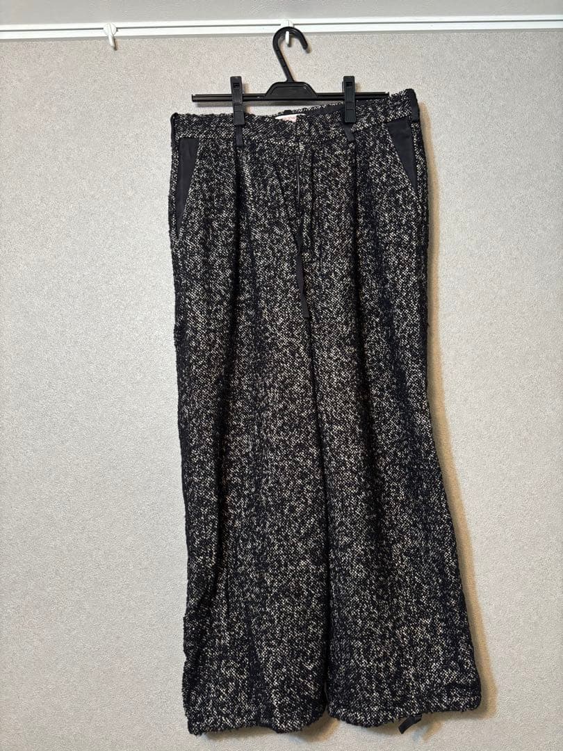 niceness coco ツイードワイドパンツ