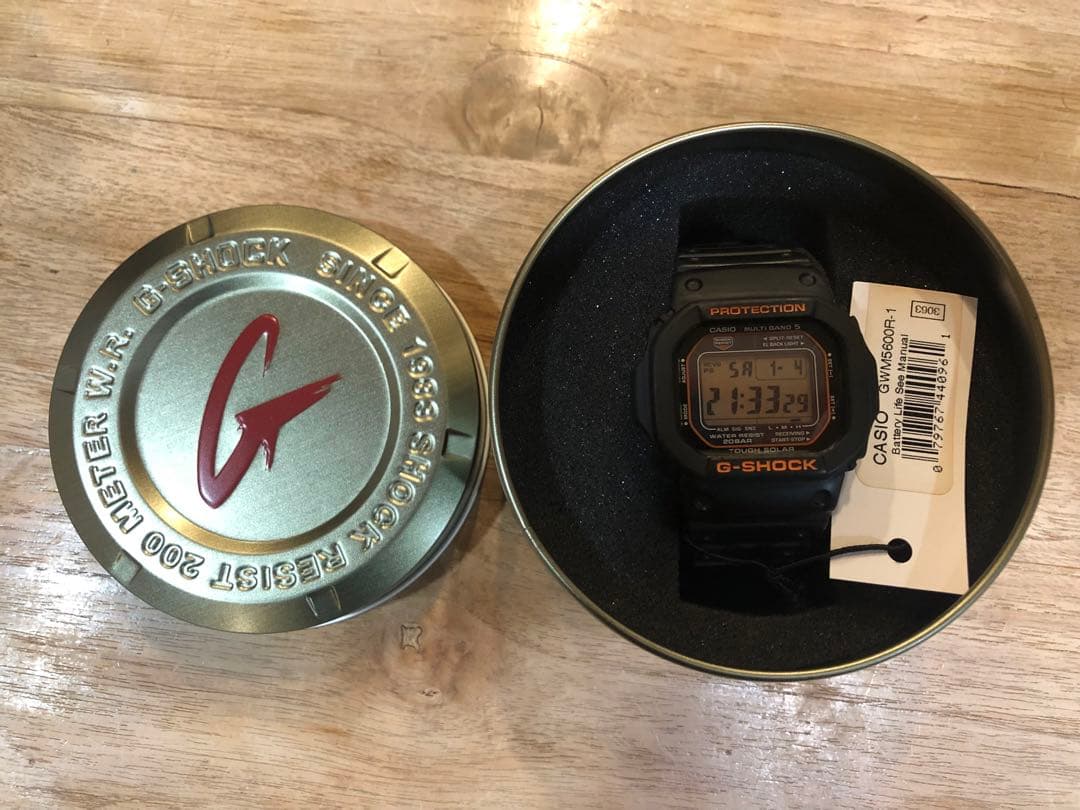 CASIO G-SHOCK GW-M5600R 電波ソーラー（箱、タグ付）