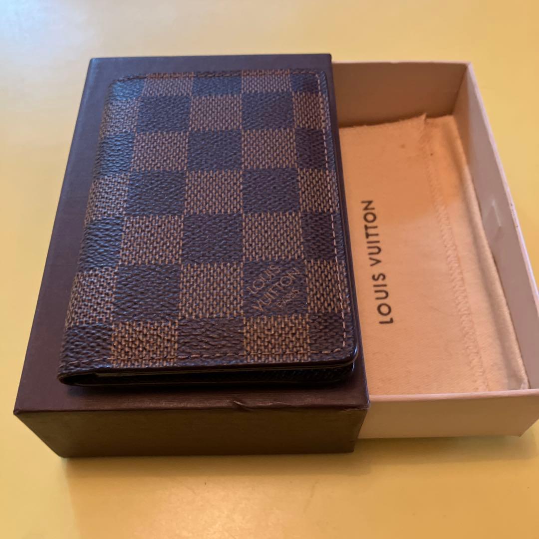 【美品】Louis Vuitton ダミエレザー名刺入れ