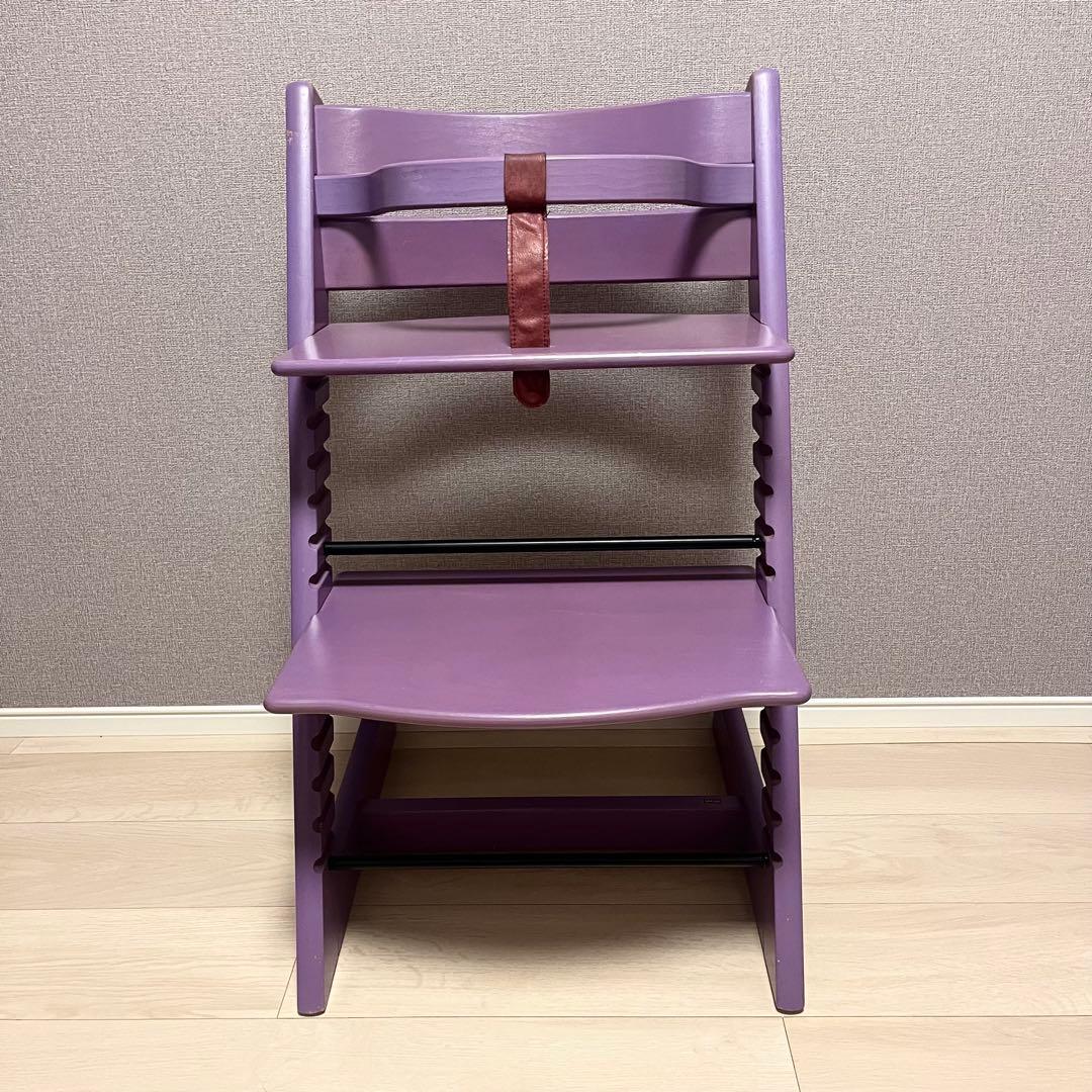 【希少】ストッケ トリップトラップ パープル　木製ベビーガード・ベビーセット