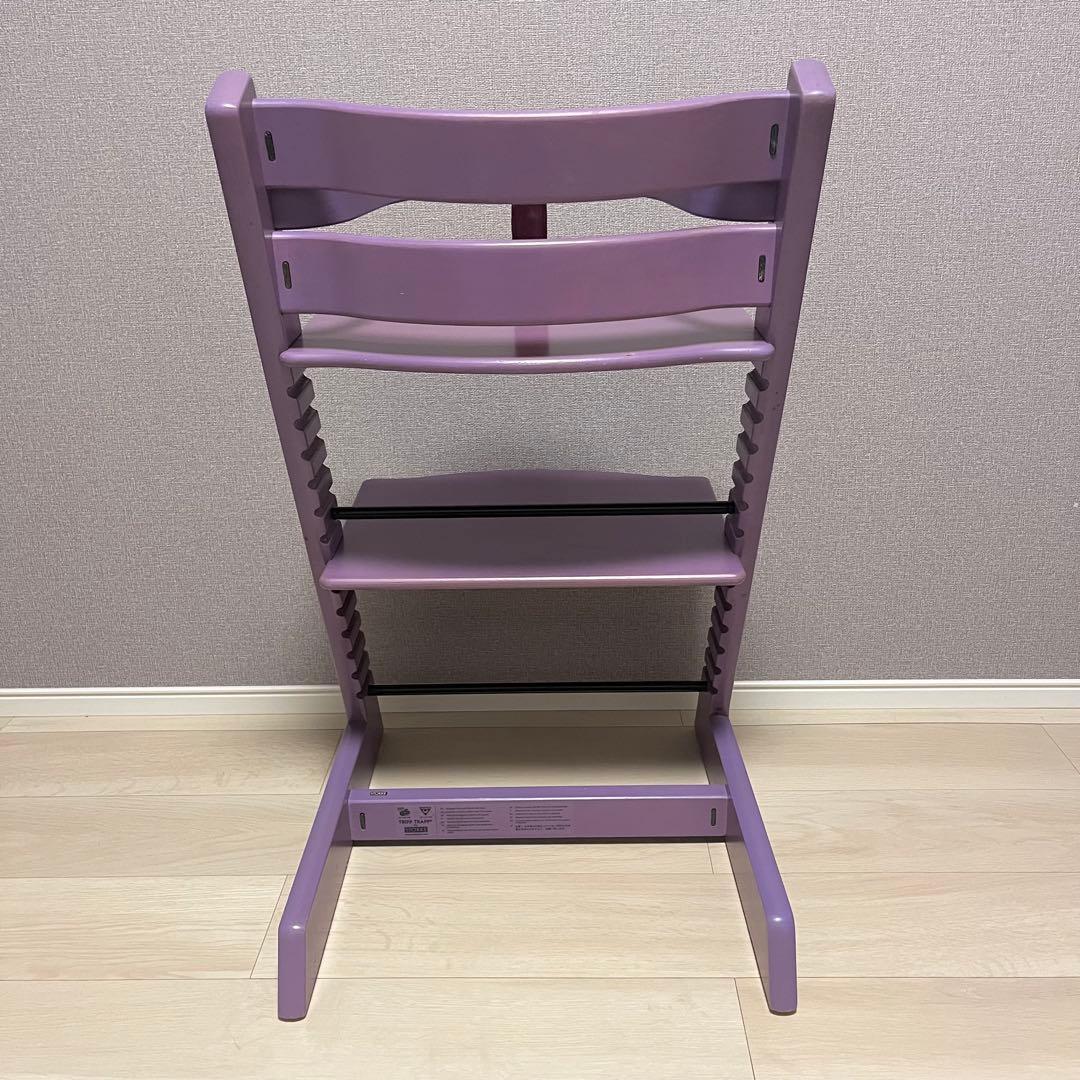 【希少】ストッケ トリップトラップ パープル　木製ベビーガード・ベビーセット