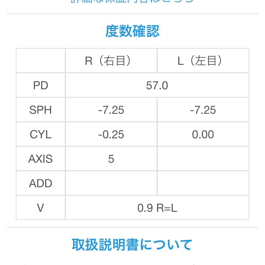 Zoff 眼鏡 度入り