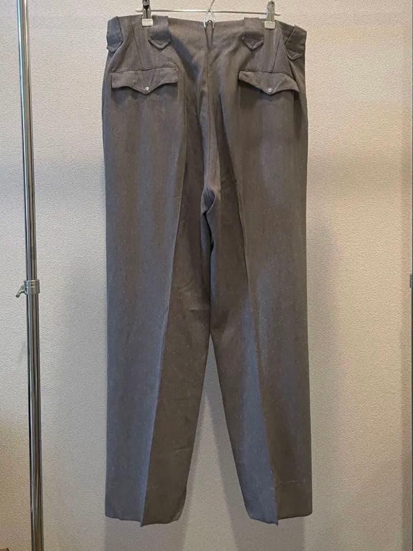 【USA製】50's ウエスタン レーヨンギャバ スラックス ネップ ロカビリー