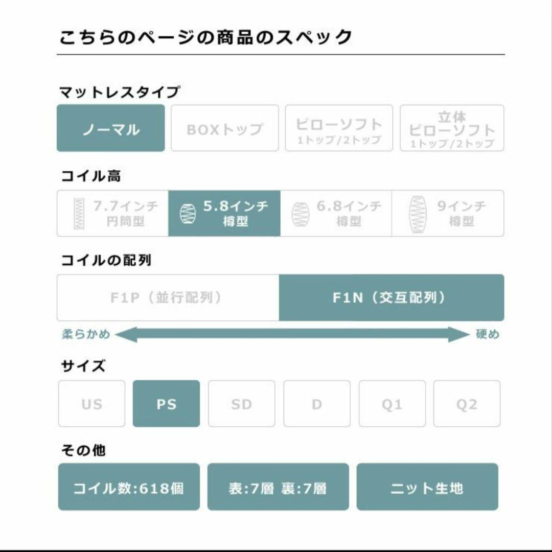 美品 サータ serta ポケットコイルマットレス シングルベッド