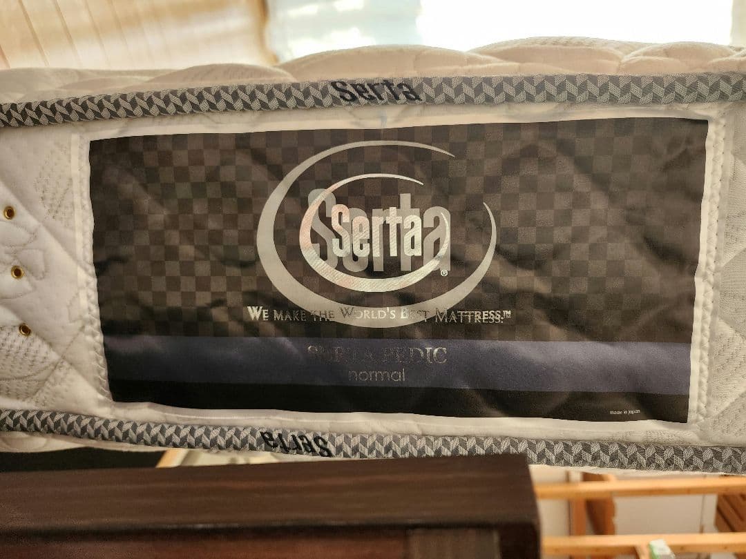 美品 サータ serta ポケットコイルマットレス シングルベッド