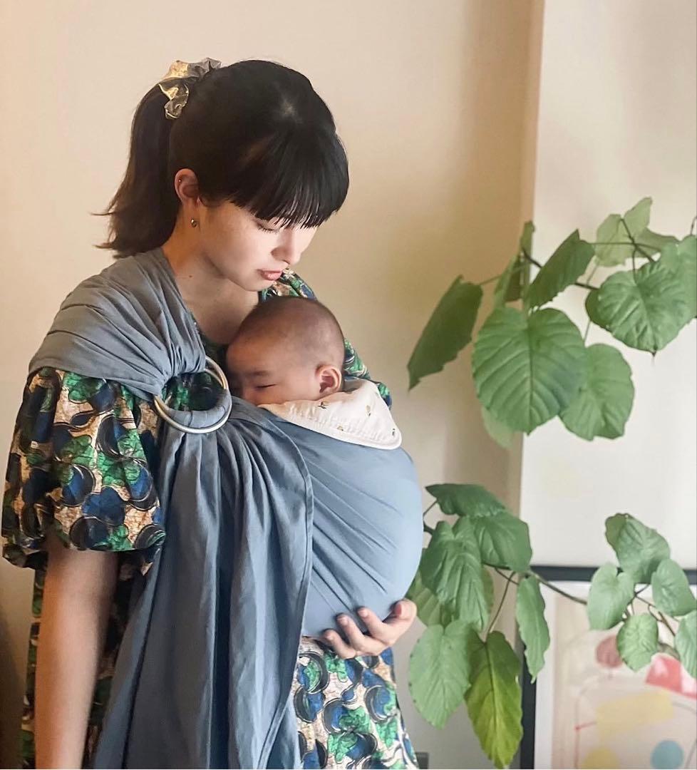 MIRI SLING ミリスリング　抱っこ紐　出産準備　アイスブルー