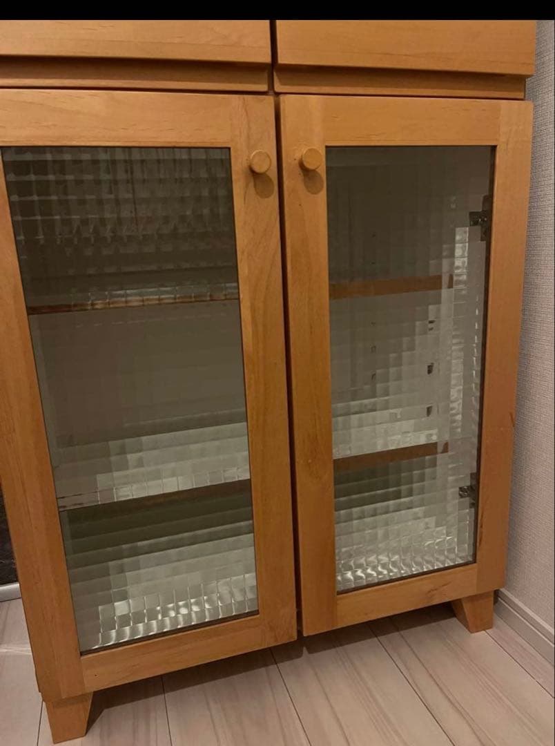 ダブルデイ木製レンジボード ガラス扉付きunico好きにも！