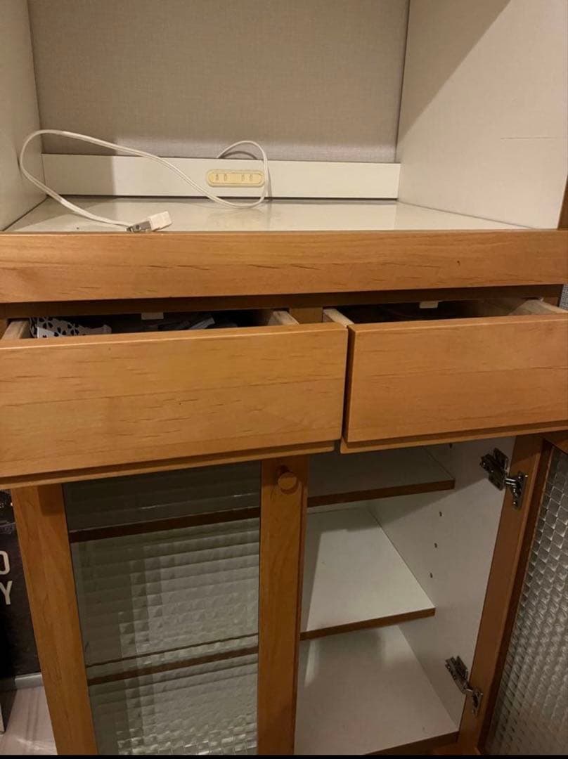 ダブルデイ木製レンジボード ガラス扉付きunico好きにも！